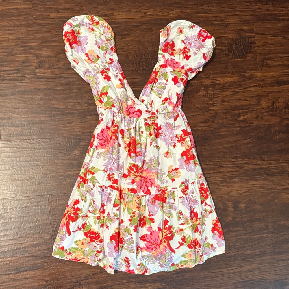 Floral Puff Sleeve Dress
